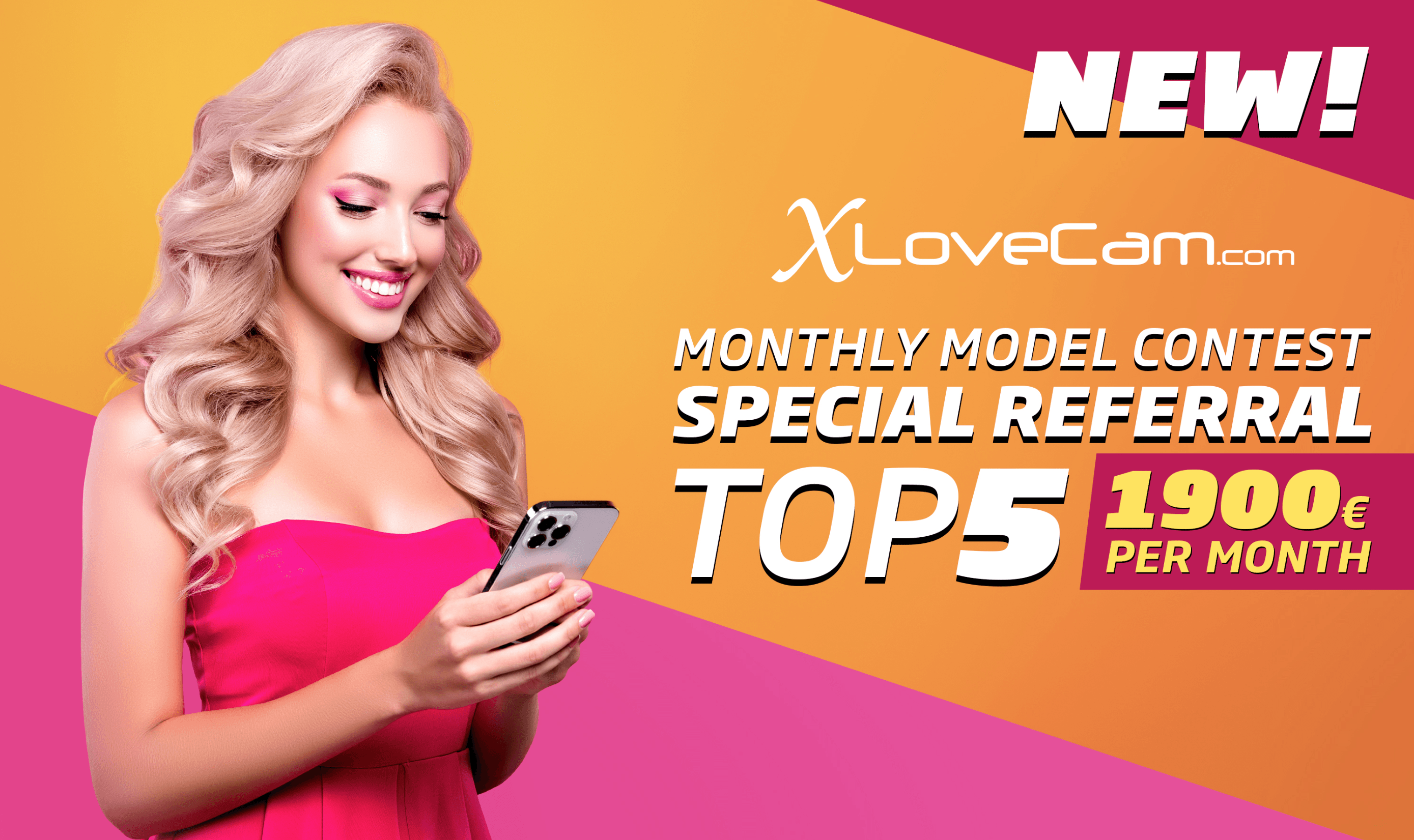 New contest on Xlovecam : The monthly special referral TOP 5 - BCAMS  MAGAZINE