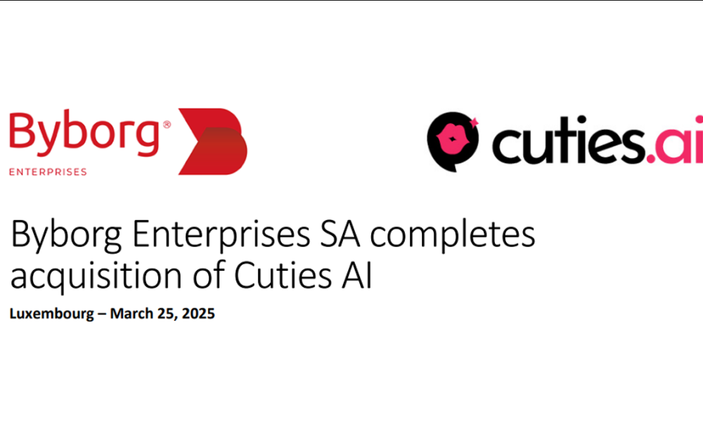 Byborg Enterprises SA completes acquisition of Cuties AI – BCAMS MAGAZINE