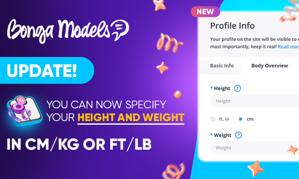 BongaCams: Profile Update — Choose cm/kg or ft/lb – BCAMS MAGAZINE