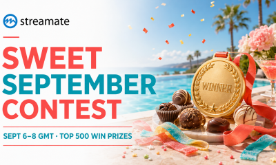 Streamate Sweet September Contest, September 6-8 GMT, with 500 winners